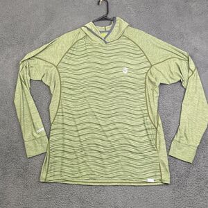NRS Hoodie Shirt Mens XL Green UPF 50+ Long Sleeve Sun Protection Outdoor